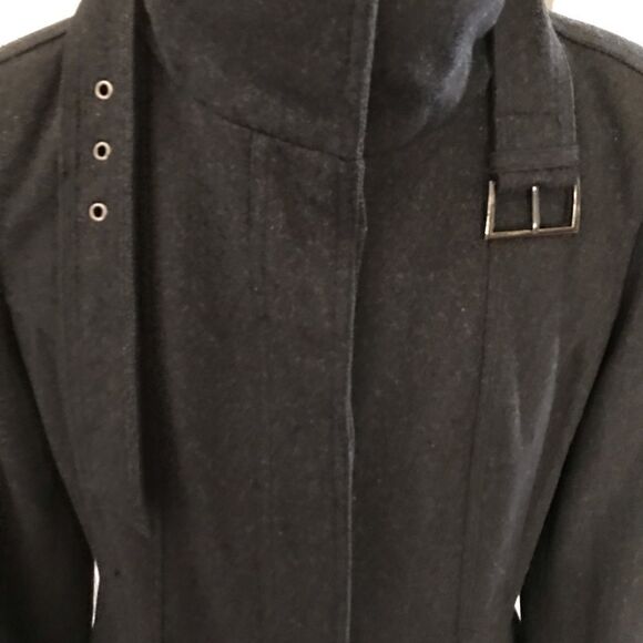 Zara Basic Womens Brown Fully Lined Wool Blend Coat Size Large Pockets - Picture 10 of 11